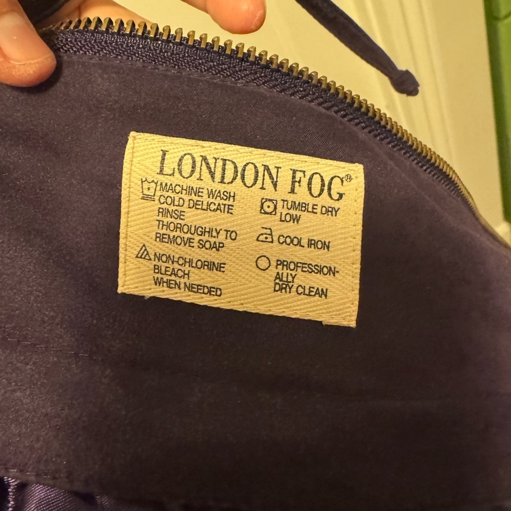 London Fog Women's Deep Purple Trench - Picture 5 of 7